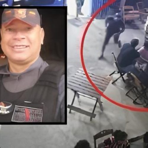 Vídeo mostra momento em que diretor de escola militar atira e mata jovem dentro de bar em MT