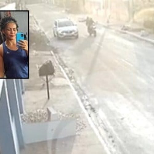 Vídeo mostra personal trainer sendo assassinada a tiros por dupla em motocicleta em Várzea Grande