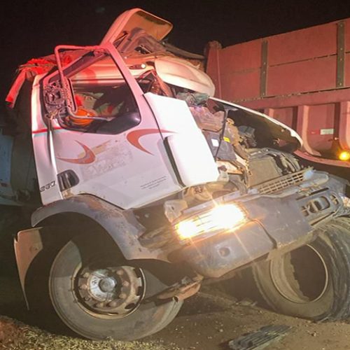 Vera: Trabalhador da duplicação morre em acidente entre caminhões na BR-163