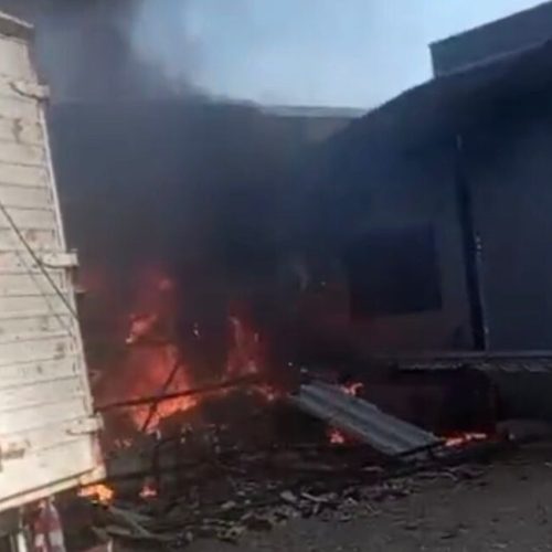 Sorriso: Incêndio atinge casa e caminhão no Rota do Sol