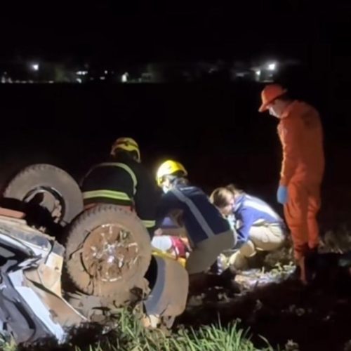 Jovem de 18 anos fica ferido em grave acidente na MT-385, entre Sorriso e Lucas do Rio Verde