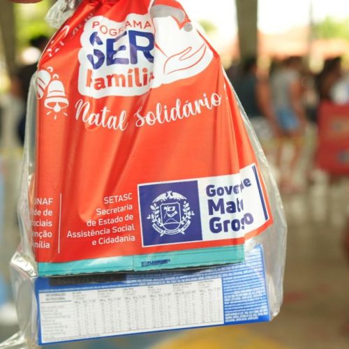 AÇÃO SOCIAL: SER Família Natal Solidário entrega mais de 2,2 mil cestas em bairros e distritos de Cuiabá