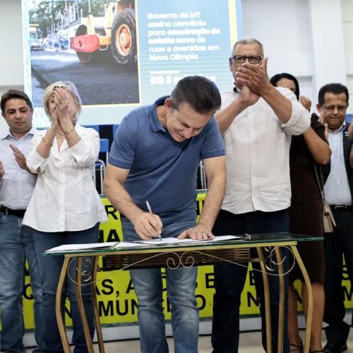 MELHORIAS PARA A POPULAÇÃO: Governo de MT investe mais R$ 12,8 milhões em infraestrutura e habitação em Nova Olímpia