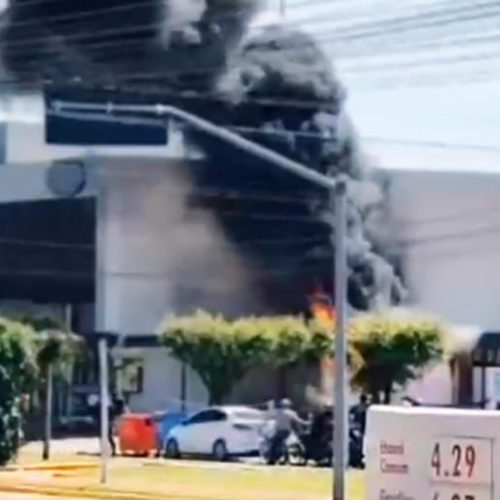 Falha elétrica provoca incêndio em distribuidora em Lucas do Rio Verde