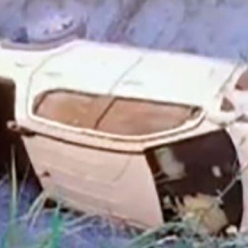 Picape desgovernada capota na MT-235 em Alta Floresta