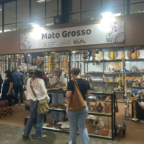 ECONOMIA CRIATIVA: Artesanato indígena de MT vira destaque nacional e movimenta R$ 68 mil em um dia na Bienal de SP