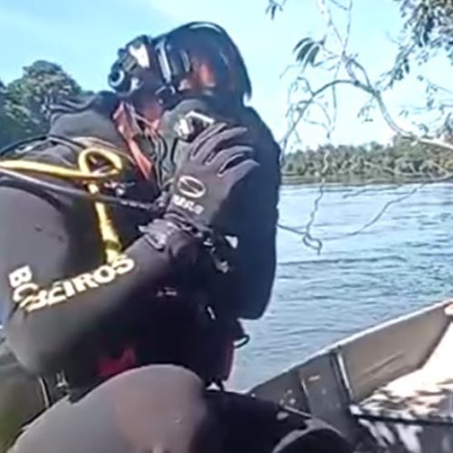 Bombeiros retomam buscas a adolescente que desapareceu em rio no Nortão