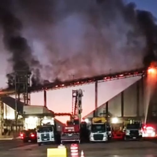 Incêndio é controlado em indústria de etanol em Sinop