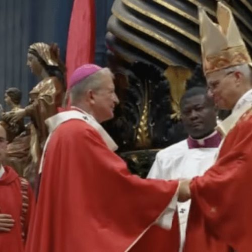 Arcebispo em Aparecida e que liderou arquidiocese de Cuiabá recebe pálio do Papa Leão 14