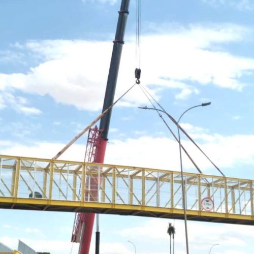 Concessionará fará operação de tráfego nesta 6ª para instalação de nova passarela em Sinop