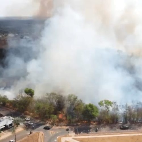 Sorriso: incêndio em área de mata é controlado após 3 horas