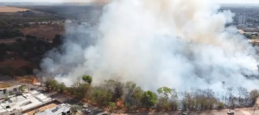 Sorriso: incêndio em área de mata é controlado após 3 horas