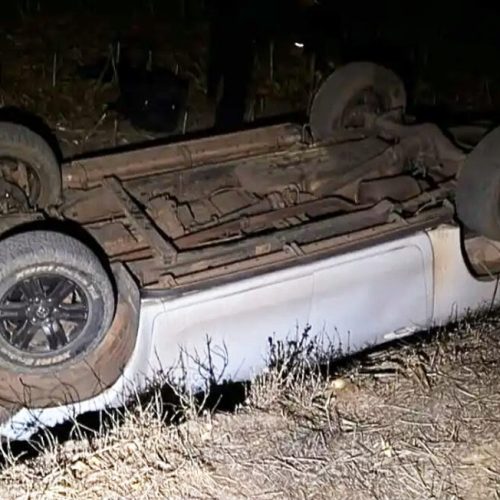 Caminhonete capota e motorista morre em Mato Grosso