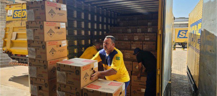 TRE despacha 3,4 mil urnas para eleições em Sinop, Sorriso, Lucas do Rio Verde e mais cidades