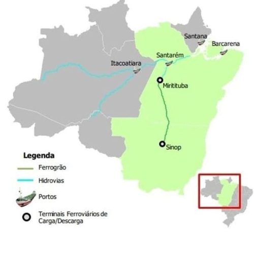 Governo retira aporte de R$ 3,5 bilhões e projeto da ferrovia Sinop-Miritituba avança