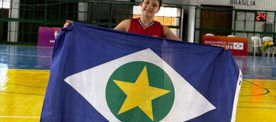 Atleta de Sinop é campeã nacional no basquete e vai representar o Brasil no Sul-Americano Escolar