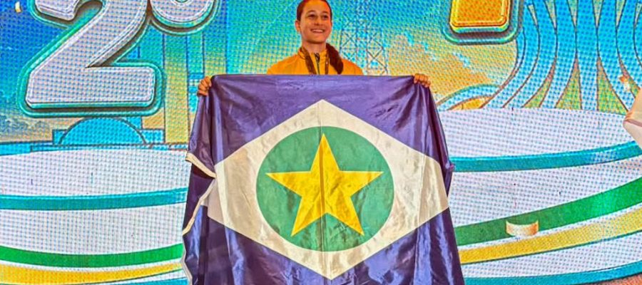 Jovem de Lucas do Rio Verde leva medalha inédita em competição brasileira de ciclismo