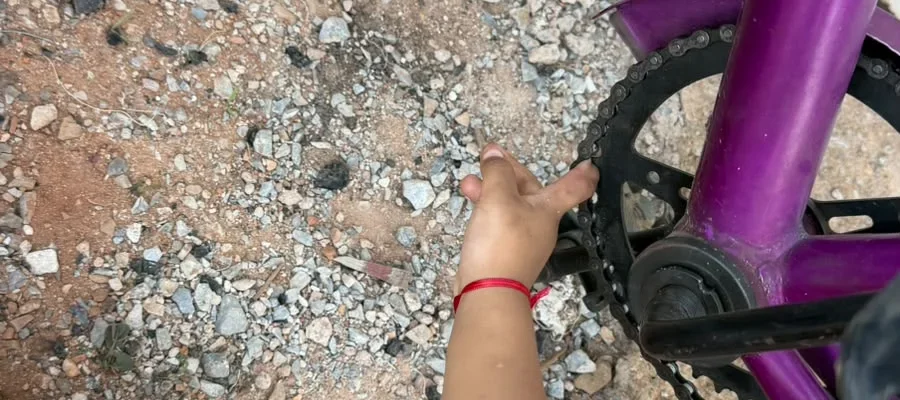 Criança de 2 anos prende dedo na corrente de bicicleta e é socorrida pelos Bombeiros em Lucas do Rio Verde