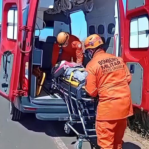 EM NOVA MUTUM: Corpo de Bombeiros socorre vítimas de acidente de trânsito na MT-249