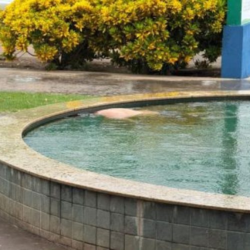 Corpo é achado boiando em chafariz de praça no interior