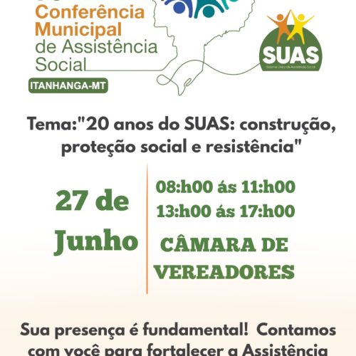 itanhangá-MT: Secretaria de Ação social realiza 10ª conferencia Municipal de assistência social