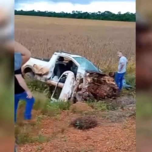 SORRISO: Bombeiros socorrem vítima presa em ferragens após grave acidente na estrada do Pontal do Verde