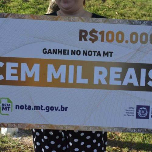 Dois moradores de Cuiabá foram premiados com R$ 100 mil em sorteio do Nota MT