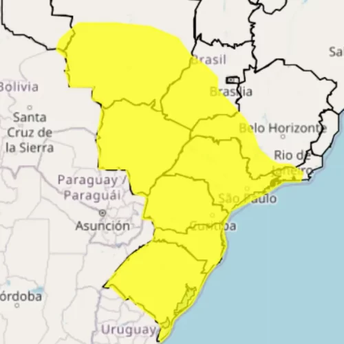 CLIMA E TEMPO: Alerta Amarelo, temporais e chuva intensa atingem Sul, Sudeste, Centro-Oeste e RO
