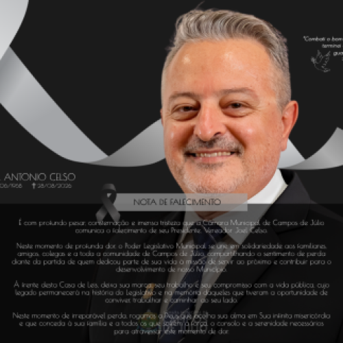 Luto no Legislativo, presidente da Câmara morre aos 58 anos no interior