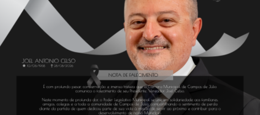 Luto no Legislativo, presidente da Câmara morre aos 58 anos no interior