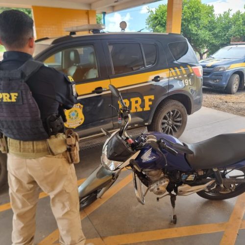 Homem é preso por adulteração de placa de motocicleta na BR-364, em Cuiabá/MT