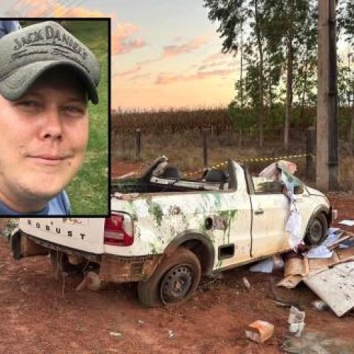 Motorista morre após Saveiro sair da pista e capotar em MT