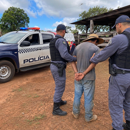 Ipiranga do Norte: PM prende homicida foragido trabalhando em fazenda na região de Copo Sujo