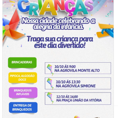 Itanhangá-MT: Prefeitura de Itanhangá promove Festa do Dia das Crianças com atrações gratuitas em diversas comunidades